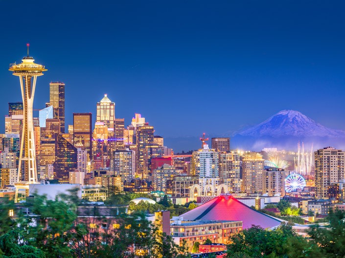 Now flying to Seattle 