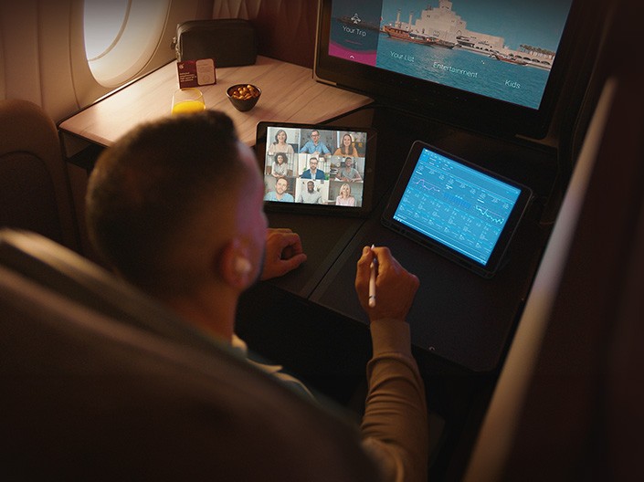 Stay connected in the air