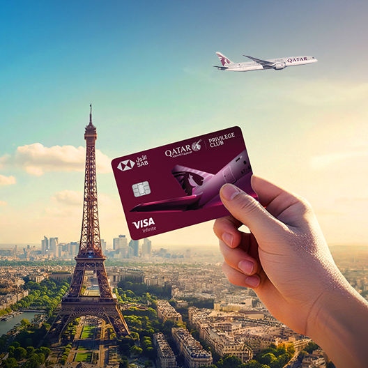 Exclusive offer with SAB Qatar Airways Credit Card image