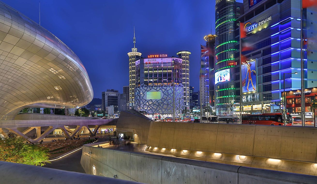 Neon nights in Seoul, South Korea image