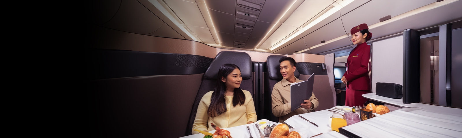 Enjoy Business Class with fares <br>starting from CAD$3,499* 