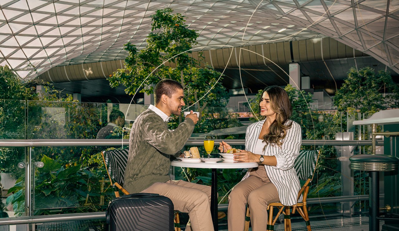 Complimentary dining at Hamad Airport 