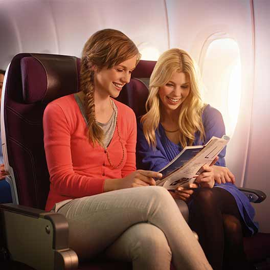 Menú digital a bordo