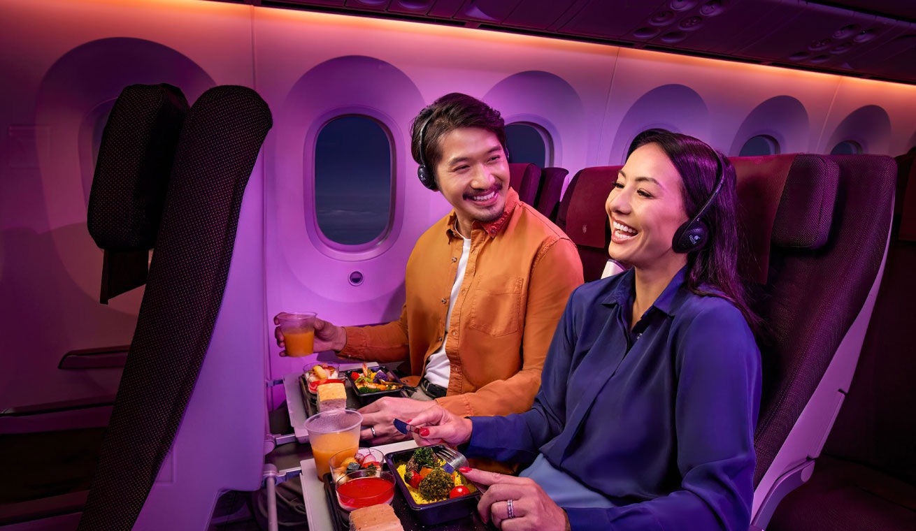 Economy Class dining