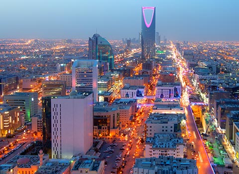 Now flying to Riyadh