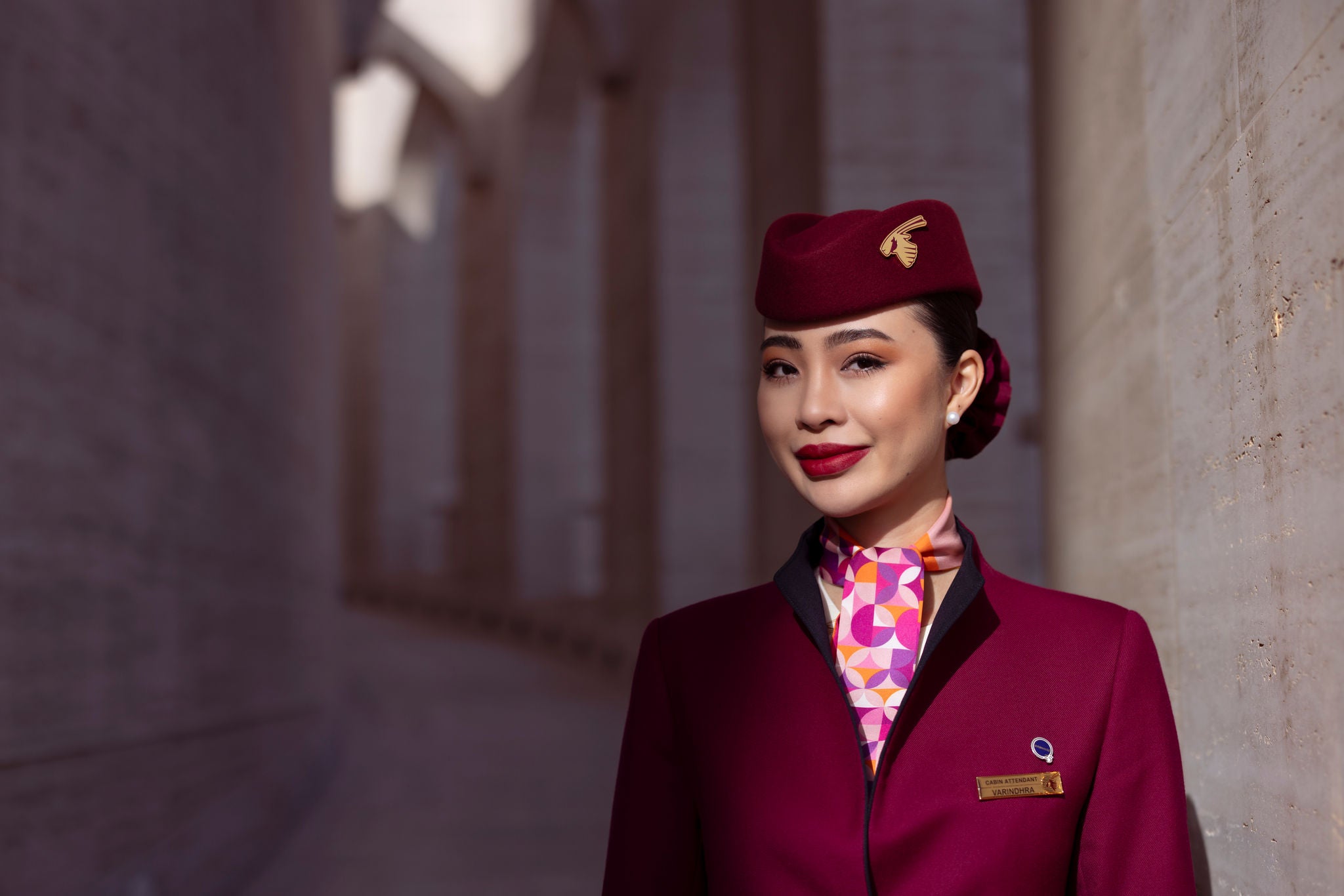 qatar airways dress code for ladies  Qatar Airways is changing things up and it starts with a SCARF?! ,  Today, May 15th, the airline rolled out the first glimpse of their new  cabin crew looka colorful new scarf thats turning