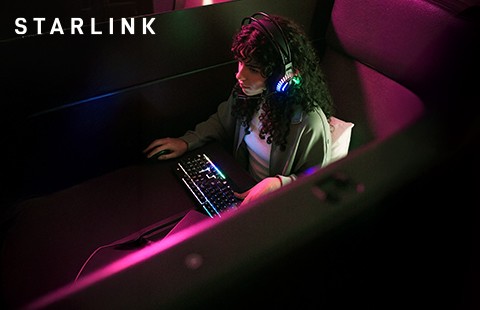 Starlink. Самый быстрый Wi-Fi в небе.