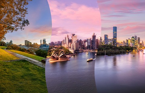 Connect to 35 destinations across Australia