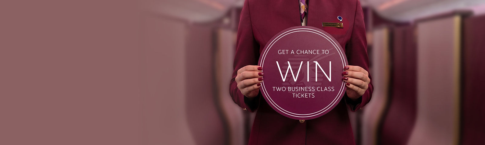 Your chance to win<br>with Qatar Airways 