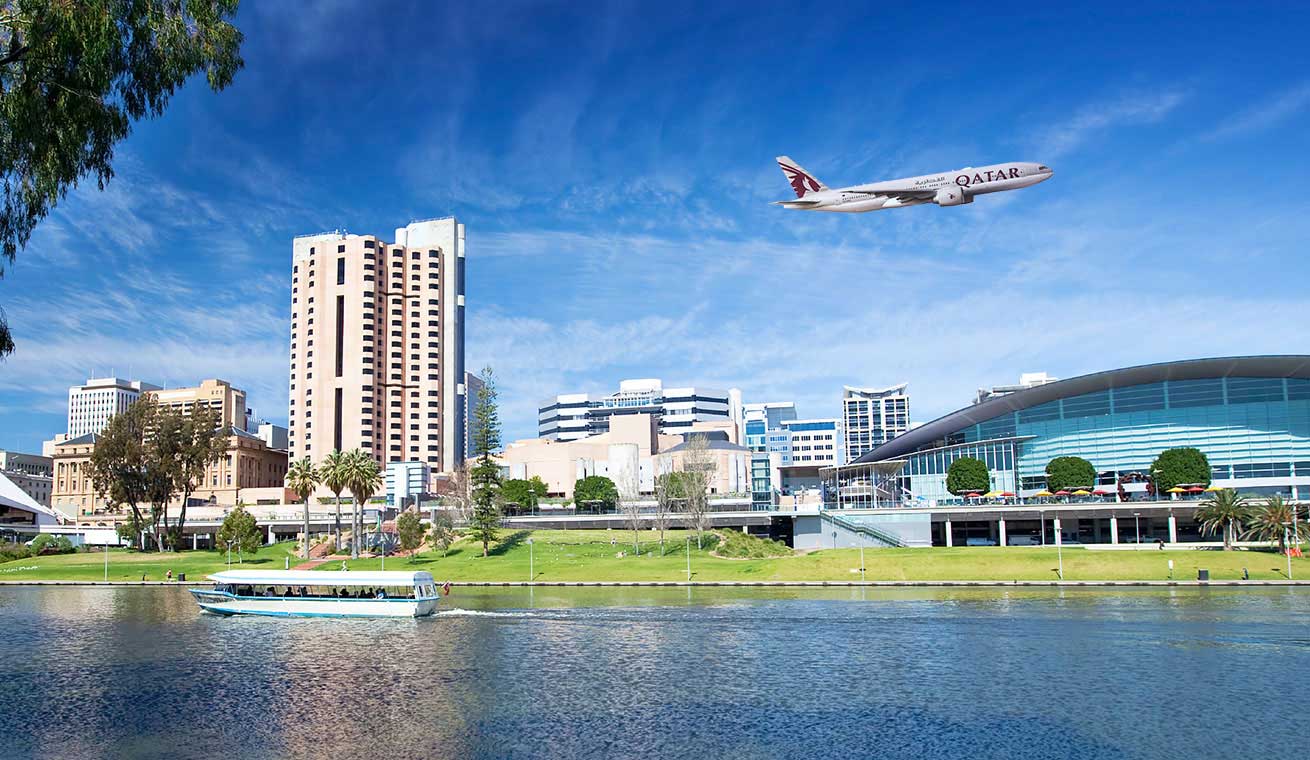 Fly daily to Adelaide